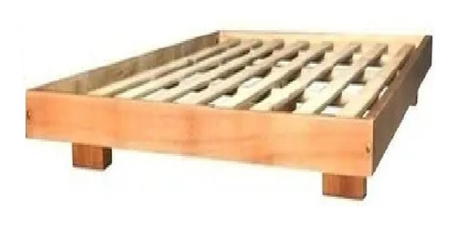 Imagen 1 de 3 de Cama Tatami Minimalista 2y 1/2 Plazas Pino 1,40x190