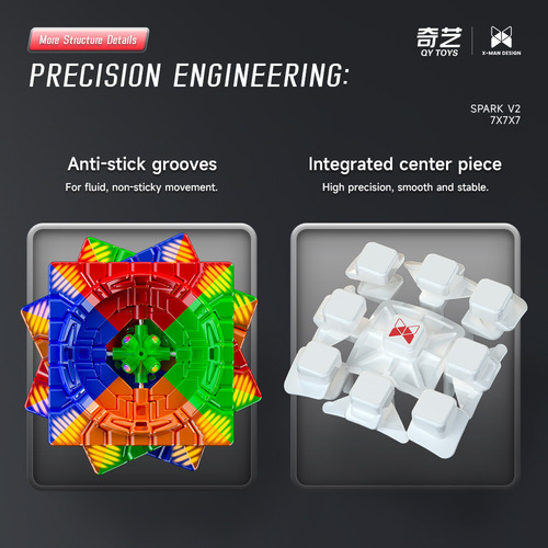 Cubo Mágico 7x7 Magnético Qiyi Xmd Spark V2 64mm