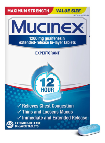 Mucinex Se 12 Hr Tabletas Expectorantes Para La