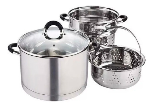 Juego Cocina Olla Colapasta Vaporera Premium Hudson Silmar