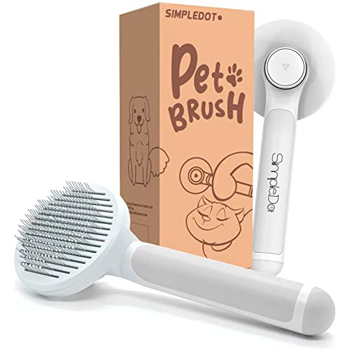 Simpledot Self Cleaning Slicker Brush For Dogs And Tzpnq