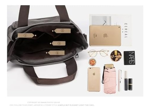 Karresly Bolso De Hombro Informal Para Mujer, Bolso De Lona