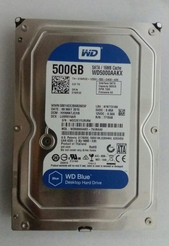 Disco Duro 500gb  Western Digital Blue  