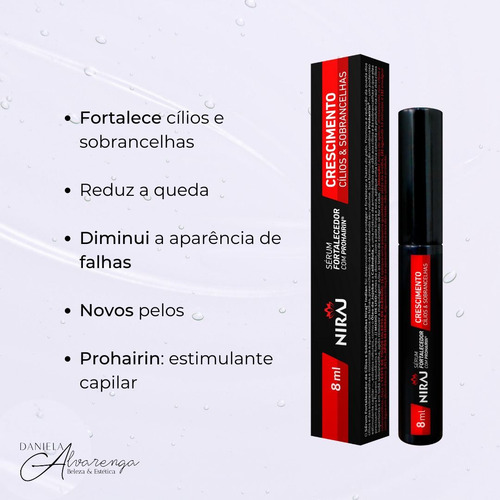 5 Séruns Crescim. Cílios E Sobrancelha Niraj Prohairin 8ml