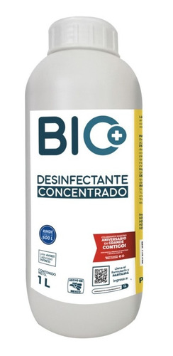 Imagen 1 de 5 de Desinfectante Concentrado Bio+ C10% (rinde Hasta 500 Litros)
