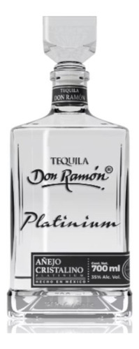 Tequila Don Ramón Añejo Cristalino Platinum 700 Ml