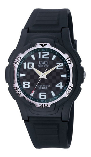 Reloj Hombre Q&q Vp84j, Resina Analogo Water Resist 100m