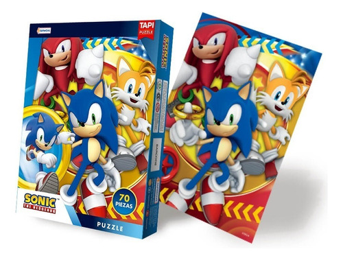 Puzzle - Rompecabezas -  Sonic 70 Piezas - Tapimovil