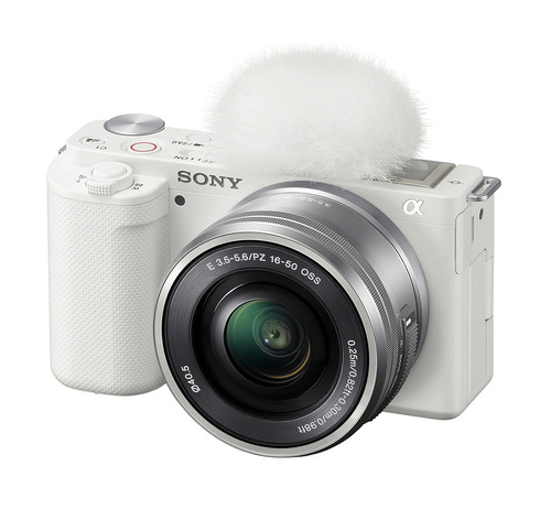 Sony Alpha Kit ZV-E10 + lente SELP1650 ILCZVE10L sin espejo color  blanco