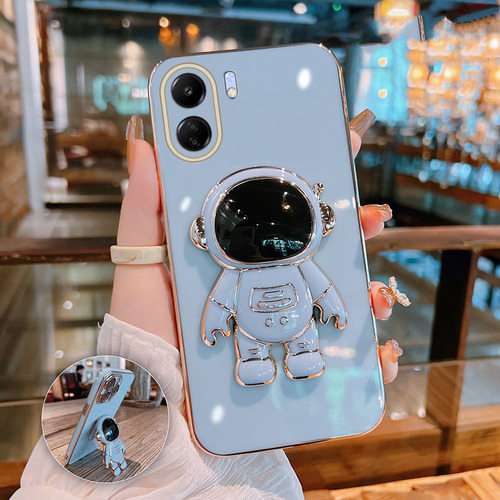 Li Capa Para Redmi 13c Electroplate Silicone Astronauta