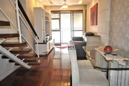 Imagem 7 de 14 de Cobertura À Venda, 210 M² Por R$ 1.900.000,00 - Laranjeiras - Rio De Janeiro/rj - Co0242