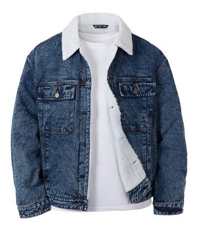 Chaqueta Jean Denim Versátil Con Chiporro Para Hombre Y Mujer