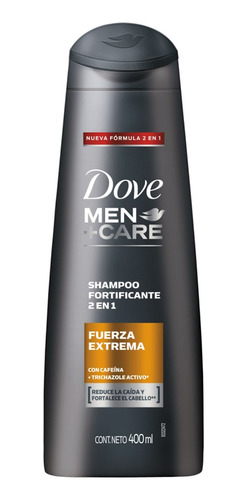 Shampoo Dove Men Fuerza Extrema Botella X 400 Ml