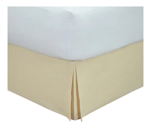 Rodapié Queen Size Vianney Varios Colores Color Beige