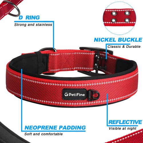 Collar Petifine Ajustable Resistente Para Perros Grandes
