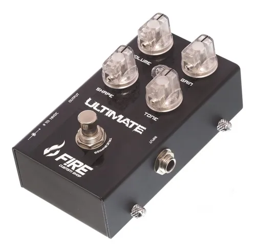 Pedal Fire Ultimate Distortion Cor Negro