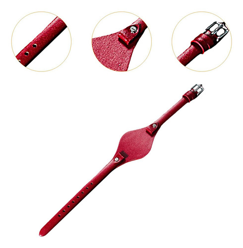 Correa De Reloj De Cuero De Pu Con Hebilla, Pulsera De Reloj