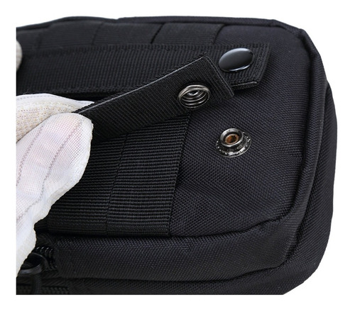 Imagen 8 de 8 de Morral Táctico Militar Molle Riñonera Funda Celular S-5022n