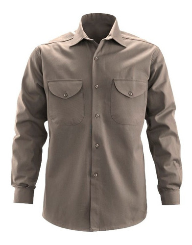 Camisa Ombu Beige Trabajo Laboral Original Distribuidores