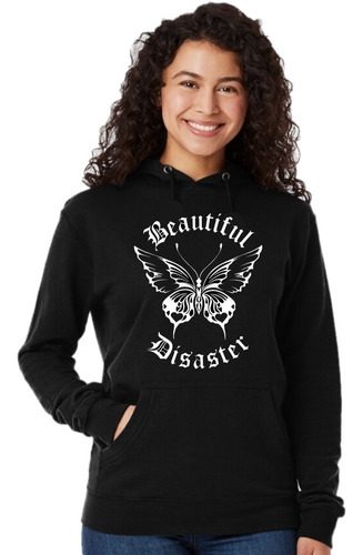 Buzo Canguro Beautiful Disaster - Hoodie Unisex Con Capucha