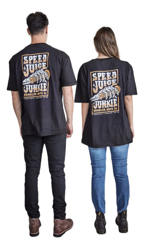 Remera Speed Junk Hjt & Brooklyn Moto Co.