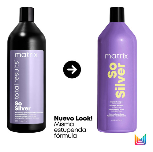 Shampoo Matrix So Silver Neutraliza Tonos Amarillos 1000ml