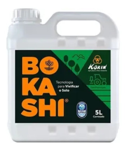 Fert Bokashi Premium Korin 5l + Ativador 750g