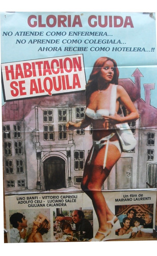 Afiche Original Película Habitación Se Alquila Gloria Guida