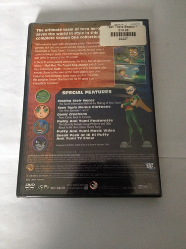 Imagen 3 de 7 de Teen Titans Temporadas 1 Y 2 En Dvd Totalmente Nuevas
