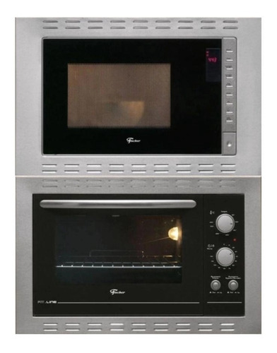 Kit Fischer Forno 44l + Micro Ondas 25lt -220v