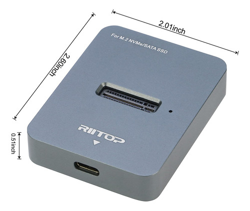 Estación De Acoplamiento De M.2 A Usb, Adaptador De Lecto...