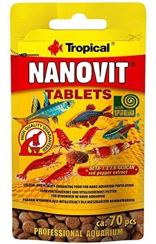Ração Tropical Nanovit Tablets 10g (sachê)
