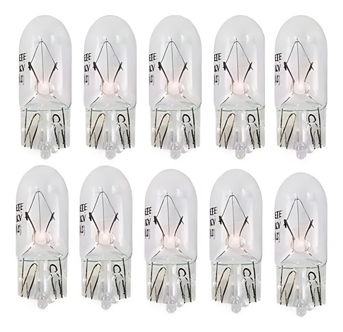 Lampada Pingo T10 Esmagada 12v 5w 10 Unidades