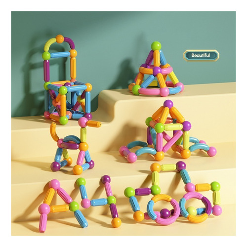 . Juego De Imanes De Juego De Bloques De Construcción De