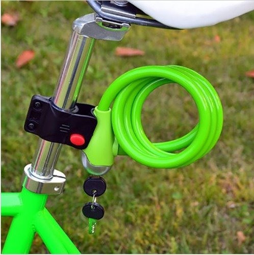 Imagen 3 de 4 de Linga Cadena Candado Para Bicicleta + Soporte Z. Obelisco