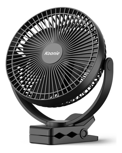 Ventilador De Escritorio Koonie 10000mah 4 Velocidades Negro