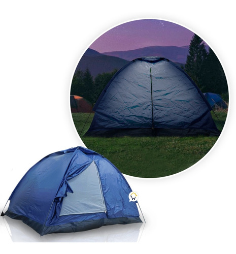 Carpa Camping Armable Semi Impermeable 4 Personas Hy1100