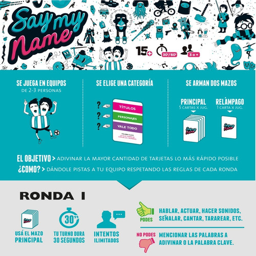 Imagen 4 de 5 de Juego de cartas Say my name Buró