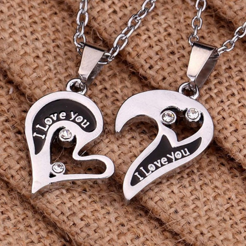 Collar Amor Novios Tu Y Yo Bff  Doble Dije Doble Combo 2x1