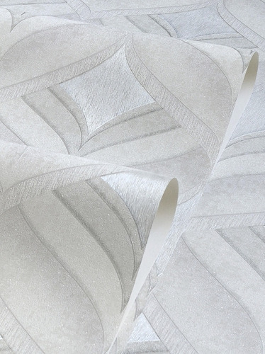 Imagem 6 de 8 de Papel De Parede Vinílico Moderno Alto Relevo Glitter + Cola