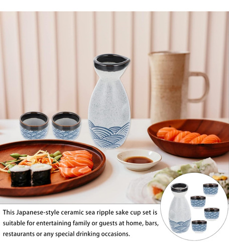 Juego De Sake Japonés De Cerámica, Taza De Sake De Cerámica
