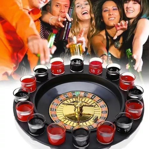 Juego De Ruleta Casino De Shots Corto Trago Alcohol Premium