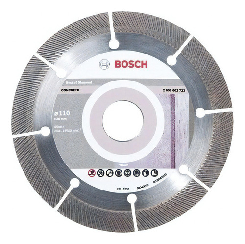 3 Discos Diamantado Bosch Concreto 110mm Maquifer