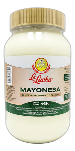 Bulto 12 Aderezo Mayonesa La Lucha 445gr 0563 Ml.