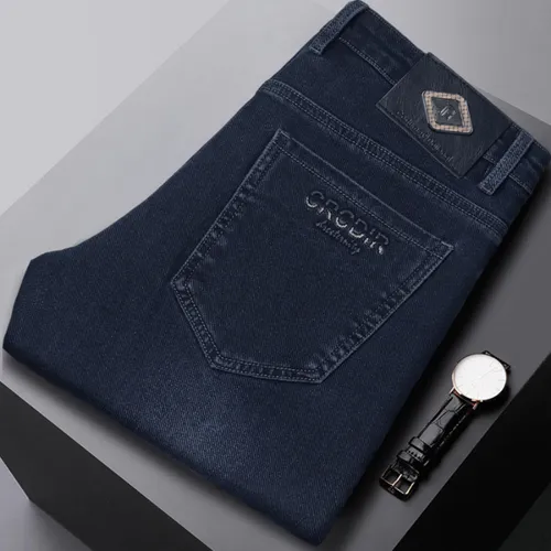 Vaqueros Taobao Live Tiktok Para Hombre, De Alta Elasticidad