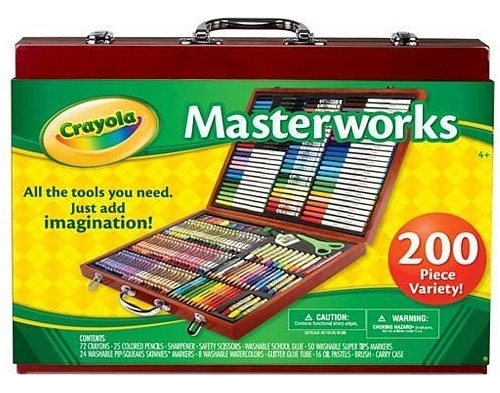 Crayola 200 Piezas Caso Del Arte De Las Obras Maestras