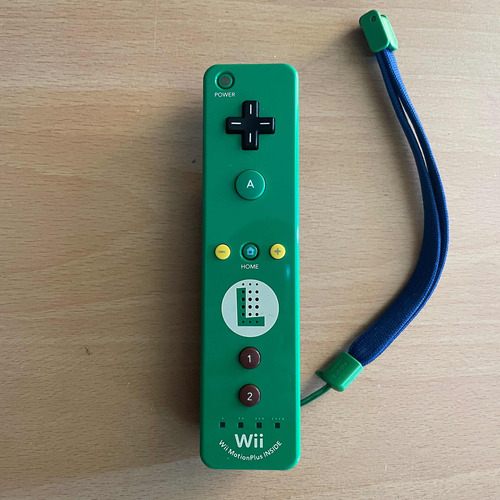 Control Wii Motion Plus Verde Edicion Especial Luigi