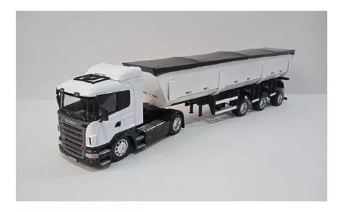 1:32 Caminhão Caçamba Scania Rebaixado Metal Barateirominis