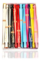 Comprar 6 Abanicos Tipo Español Colores Relieve Doble Capa Vista
