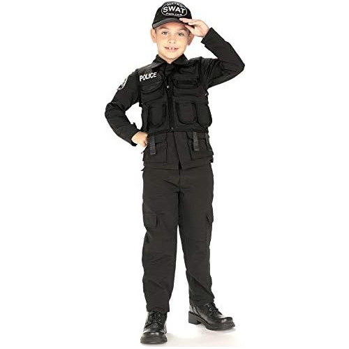 Disfraz De Policía Swat Niños De Young Heroes, Median...